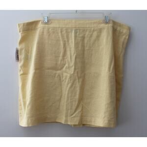 Old Navy Womens High-Waisted Linen-Blend Mini Skirt Sweet Butter Size XL NWT